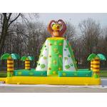 Inflatable Amusement Park With Mini Forest Lion Rock Climbing Wall for sale