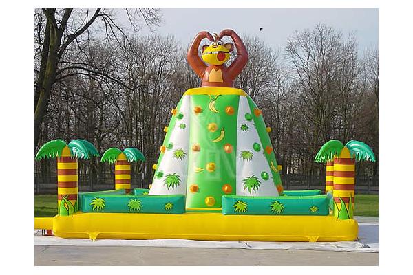 Inflatable Amusement Park With Mini Forest Lion Rock Climbing Wall