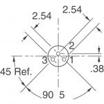 3329H-1-103LF Resistance 3329 - 1/4 Round Trimming Potentiometer