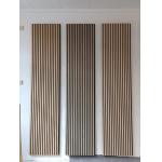 Modern Wood Slat Acoustic Wall Panel With Eco PET Felt Backing And Sound Absorption for sale