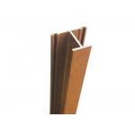 Timber Extruded Tubular Aluminum Wood Grain Profile With ISO Certification for sale