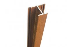 China Timber Extruded Tubular Aluminum Wood Grain Profile With ISO Certification supplier