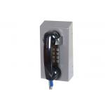 Cold Rolled Steel Prison Visitation Phone , Jail Telephone ABS Material With Armored Cord for sale
