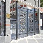 Commerical Driveway Rod Wrought Iron Gate Interior Door Black Steel Frame