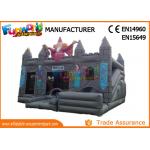 Gray Kids Inflatable Castle / Blow Up Bouncer Slide For Kindergarten / Amusement Park for sale