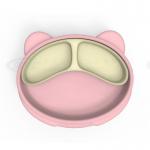 MHC Custom Animal Panda Baby Feeding Plate Bpa Free Non Toxic Dining Suction Silicone Plate for sale