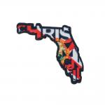 Die Cut Iron On Sublimation Patches , Sew On Embroidered Patch OEM for sale