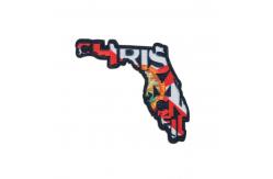 China Die Cut Iron On Sublimation Patches , Sew On Embroidered Patch OEM supplier