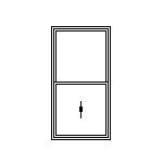 Vinyl Tilt UPVC Single Hung Window Low U Factor For Colonials