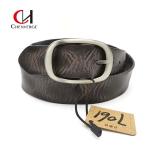 Multiscene Cowhide Genuine Leather Black Belt , Practical Men's Center Bar Belt