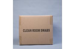 China Thin Pointed Head Cleanroom Mobile Phone Cleaning Foam Swabs supplier