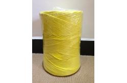 China Split Film Fibrillate Twisted 2.5g/M Yellow Banana Twine Virgin PP Material supplier