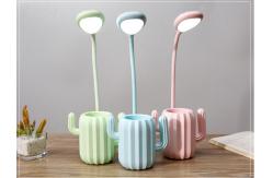 China 1200mAh Three Speed Dimming Rotating Modern LED Table Lamp with Pen Holder supplier