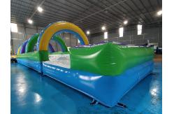 China OEM/ODM Commercial Inflatable Water Slides Inflatable Water Slip With Pool supplier