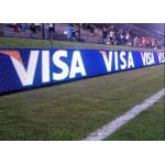Football Stadium Perimeter Advertising Billboard P5 Stadium LED Video Display Banners for sale