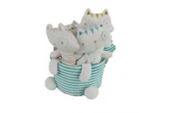 China Animal Plush Infant Holding Squeaker Soft Rattle Newborn Educational Musical Toy supplier