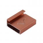 Brown Anodize Aluminium Wardrobe Profiles / Aluminum Profile Extrusions for sale