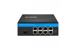 China Black Gigabit Network POE Unmanaged Switch 20Km Transmission Distance supplier