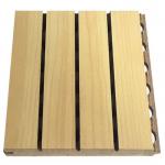 Noise Absorbent Fiber Polyester Wooden Sound Absorption Wall Panel For Cinema for sale