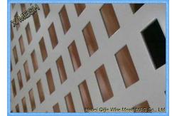 China Square Holes Perforated Metal Panel Facade SS Plates Excellent Visibility supplier