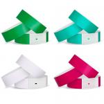 Waterproof Custom Paper Wristbands For Events With Snap Closure In Various Colors for sale
