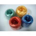 Plastic Packaging PP Raffia String , 80g Flat Film Raffia String Baler Twine for sale