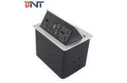 China high quality hydraulic gas pop up desktop power and date socket supplier