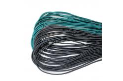 China Black Drawstring Cord 3mm Round Elastic Cord 100% Polyester supplier