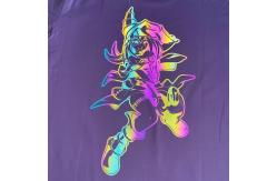 China High Visibility Heat Iron On Reflective Logo Weather Resistance Customizable supplier