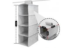 China 4 Shelf Felt Foldable Hanging Closet Organizer For Hat Storage supplier