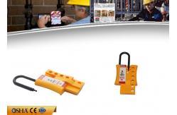 China Safety Lock Out Hasp Available 4 Padlock 6mm US Dupont Nylon Lock Shackle supplier
