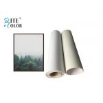 Matte Inkjet Digital Large Format Printing Canvas Polyester Print Fabric 220Gsm for sale