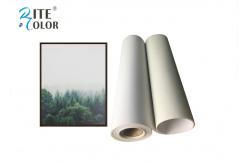 China Matte Inkjet Digital Large Format Printing Canvas Polyester Print Fabric 220Gsm supplier