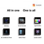 wide Range Smart Display Controller Smart Home Touch Screen Panel Multiple Protocols Function built-in vioce functions for sale