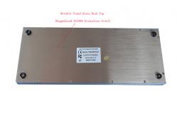 China PS/2 Steel Plate Ruggedized Membrane Keyboard With Touchpad supplier