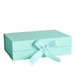 High End Flip Top Luxury Shoe Box Packaging Magnetic With Ribbon for sale