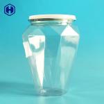 Diamond Shape Clear Plastic Cans Delicate Airtight Empty Plastic Tubs for sale