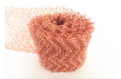 China Wire Diameter 0.16 Mm Knitted Copper Mesh Width 100mm Yellow supplier