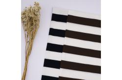 China Smooth Striped Textured Fabric , Modal Hot Shell Black And White Stripe Fabric supplier