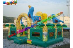 China Elephant Commercial Bouncy Castles , Bouncy Castles House With Fully Printing supplier