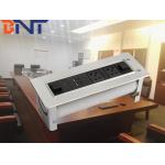 Electric Rotating 2mm Panel Thickness  Silver Table Pop Up Hidden Connector