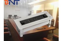 China Electric Rotating 2mm Panel Thickness  Silver Table Pop Up Hidden Connector supplier