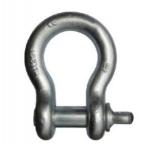 1.25 Inch WLL 12 Tonne Wide Body Shackles , Safety Pin Bow Shackle for sale