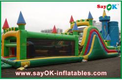 China Castle Shape Inflatable Bouncer With Slide / Inflatable Combo For Park supplier