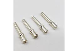 China CNC Lathe Machined Pins Round Copper Contact Pins With Gold Plating Electric Power supplier