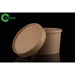 Easily recyclable PE coating kraft paper soup porridge 230ml cups for sale