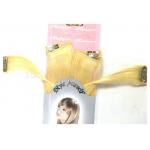 Golden 100% Human European Straight Real Hair Clip In Hair Extensions 18 inch for women for sale