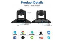 China Remote Control 4K PTZ Video Conference Camera 5X Zoom 116 Degree Wide Angle supplier