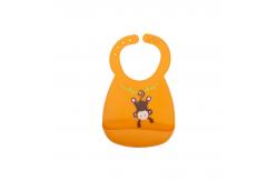 China Custom Baby Tableware Set Waterproof Soft Silicone Bibs For Baby supplier