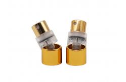 China Aluminum Fea15 Crimpless Gold Sanitizer  Perfume Spray Pump supplier